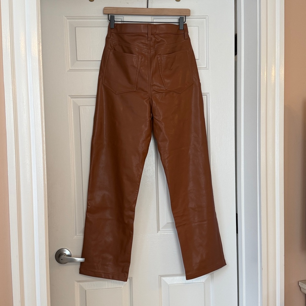 Brown Leather Pants - Picture 3 of 3